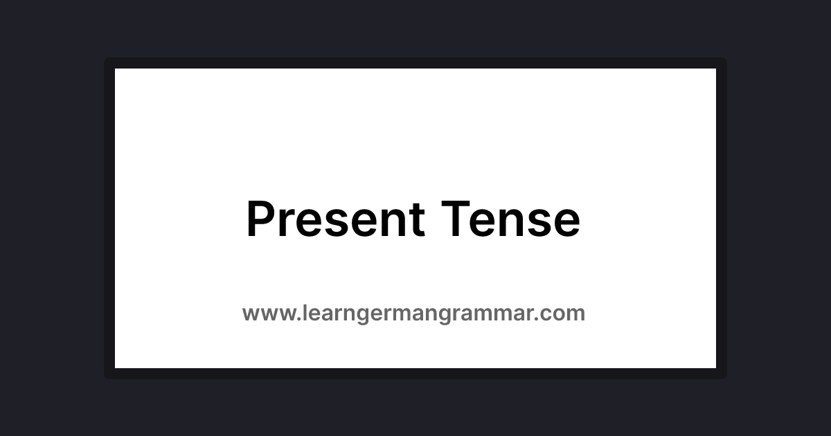 present-tense